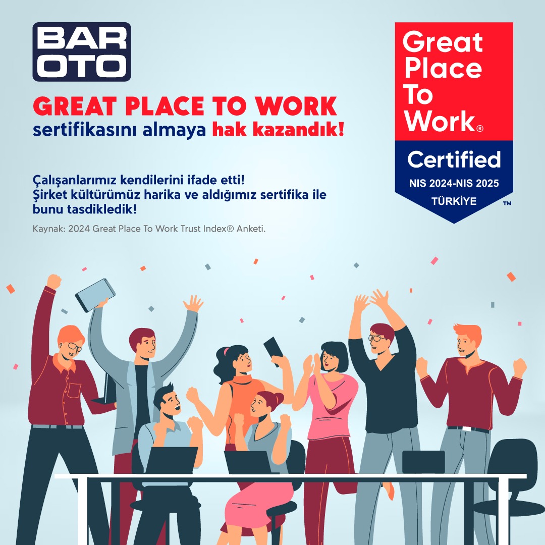 Great Place to Work sertifikasını almaya hak kazandık!